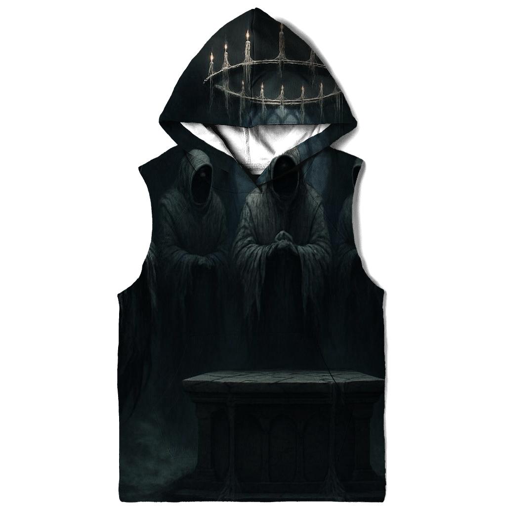 Moonlit Chapel Of The Silent Choir lightweight hoodies
