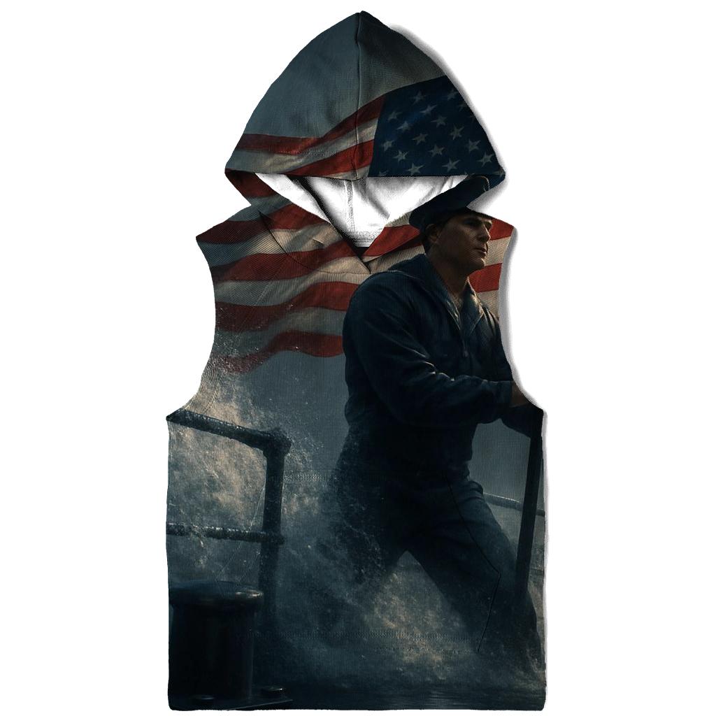 Shipwake Stars And Naval Flag Resolve zip-up hoodies