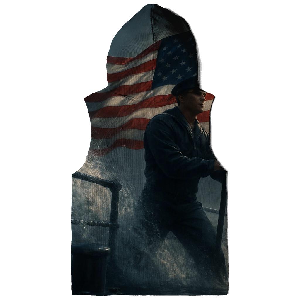 Shipwake Stars And Naval Flag Resolve zip-up hoodies