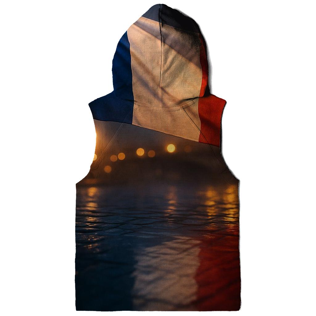 France City Rain Reflection Flag premium hoodies