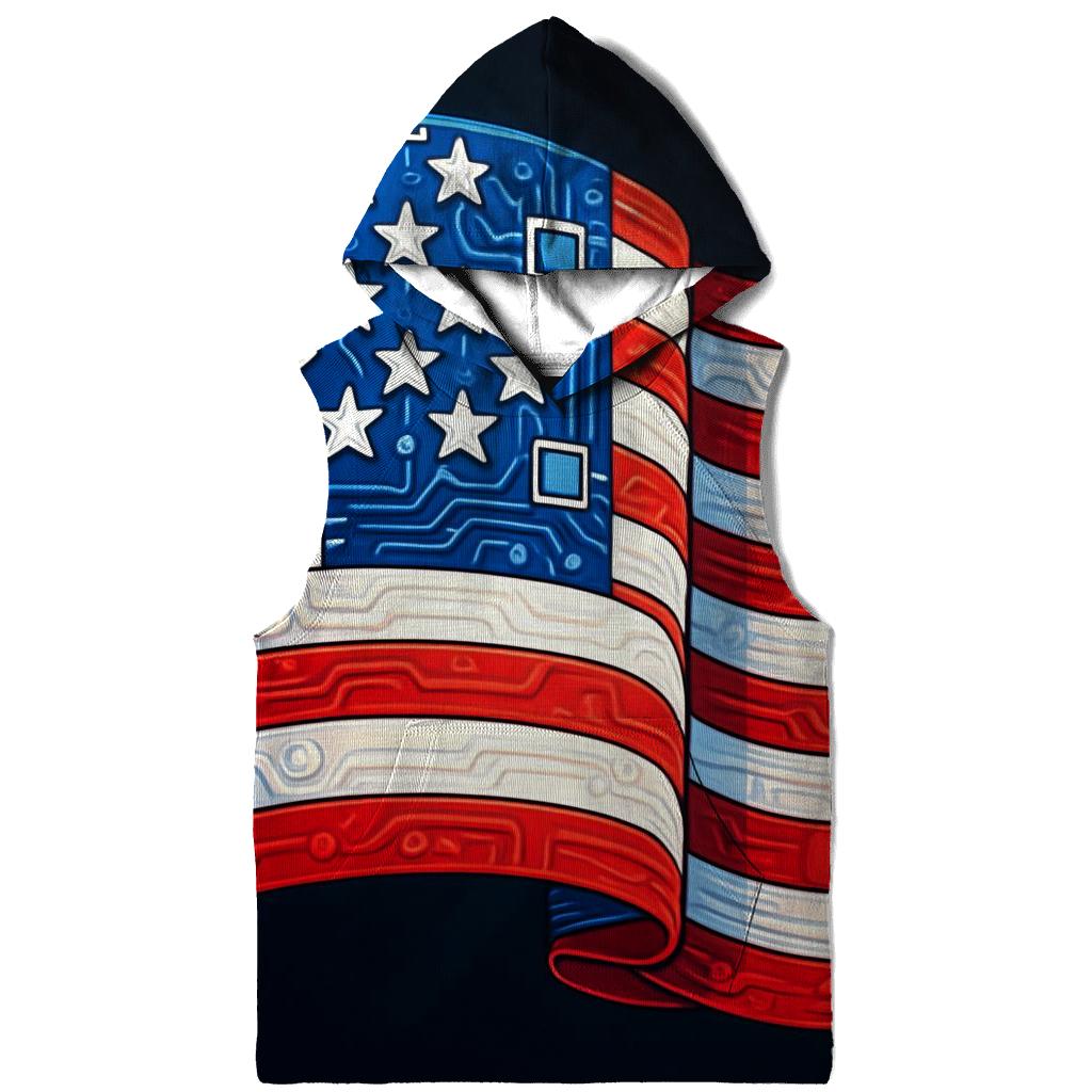 Liberty Circuit Mosaic printed hoodies