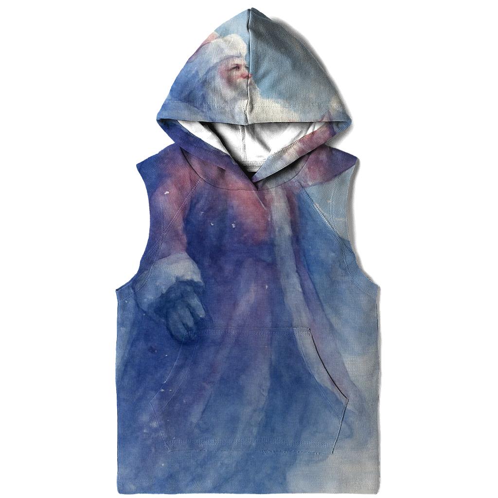 Watercolor Blizzard Guardian Santa premium hoodies