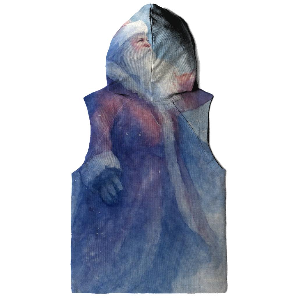 Watercolor Blizzard Guardian Santa premium hoodies