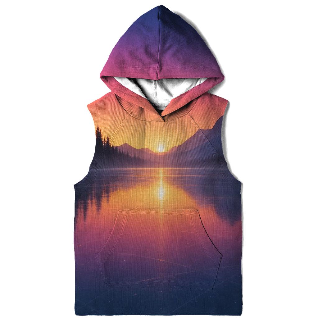 Frozen Lake Roseglow zip-up hoodies