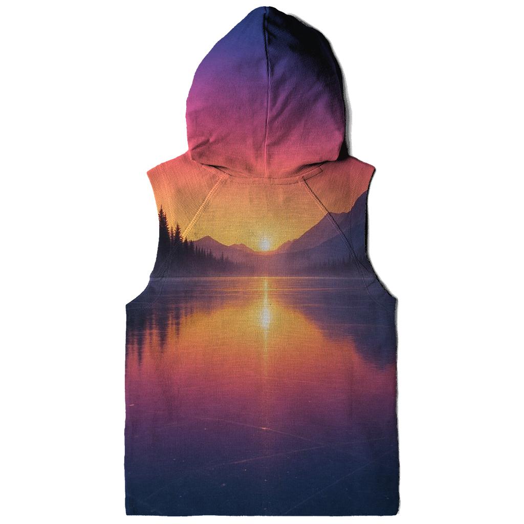 Frozen Lake Roseglow zip-up hoodies