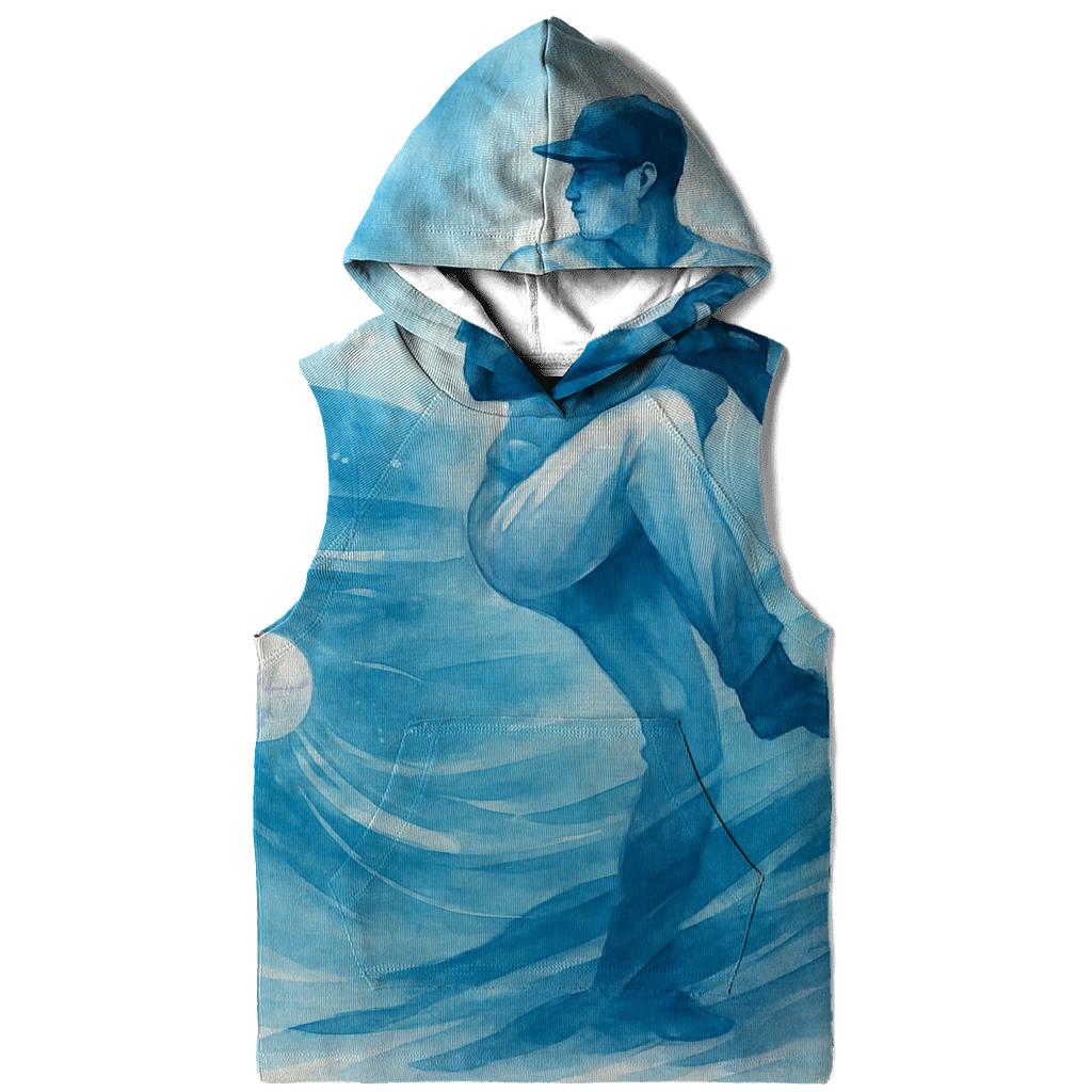 Coastal Windup Under Moonlit Palms embroidered hoodies