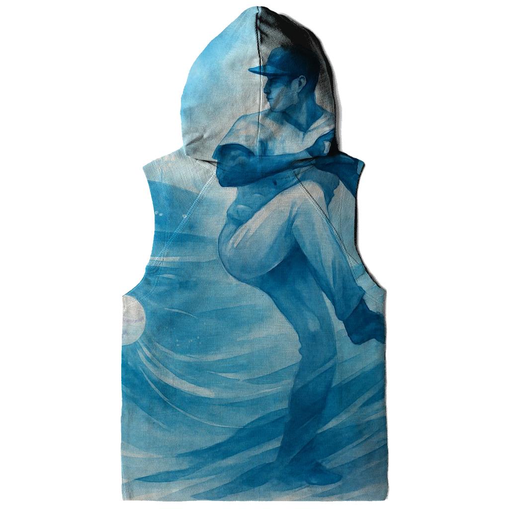 Coastal Windup Under Moonlit Palms embroidered hoodies