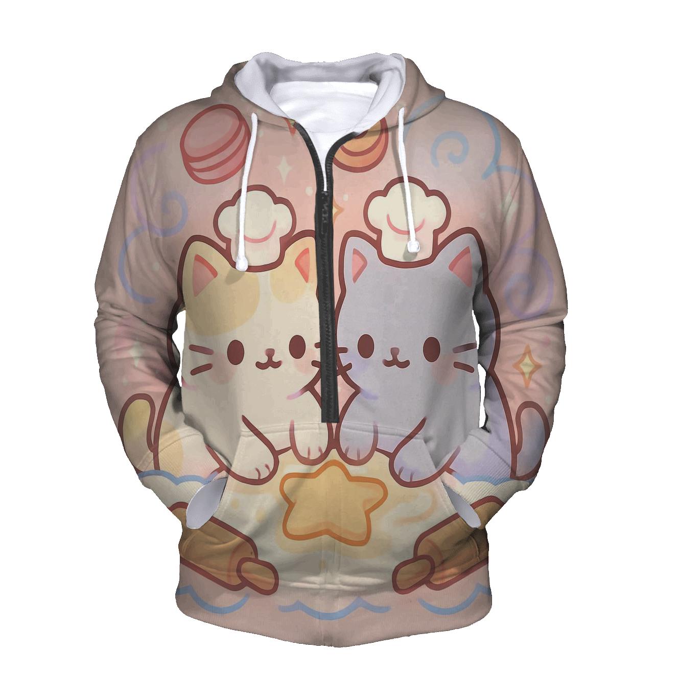Cloud Bakery Biscuit Cats designer hoodies