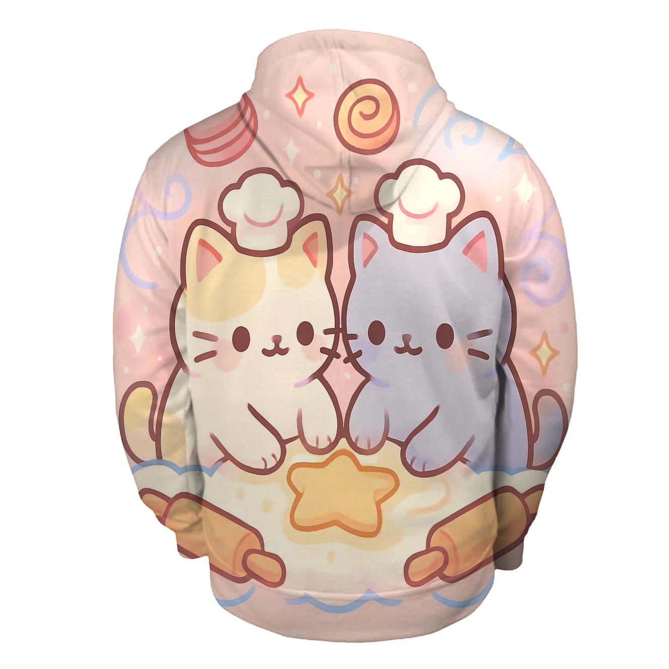 Cloud Bakery Biscuit Cats designer hoodies