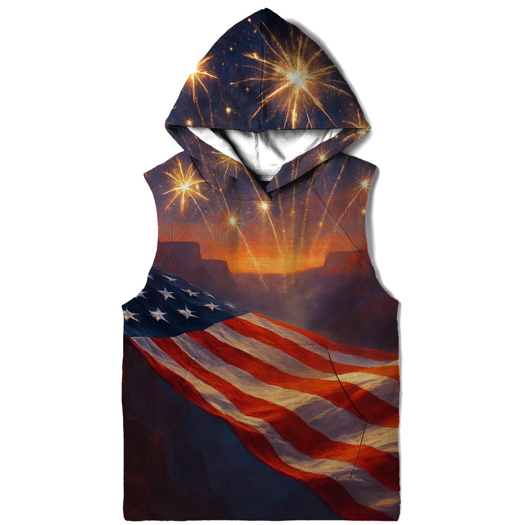 Firework Canyon Flagburst custom hoodies