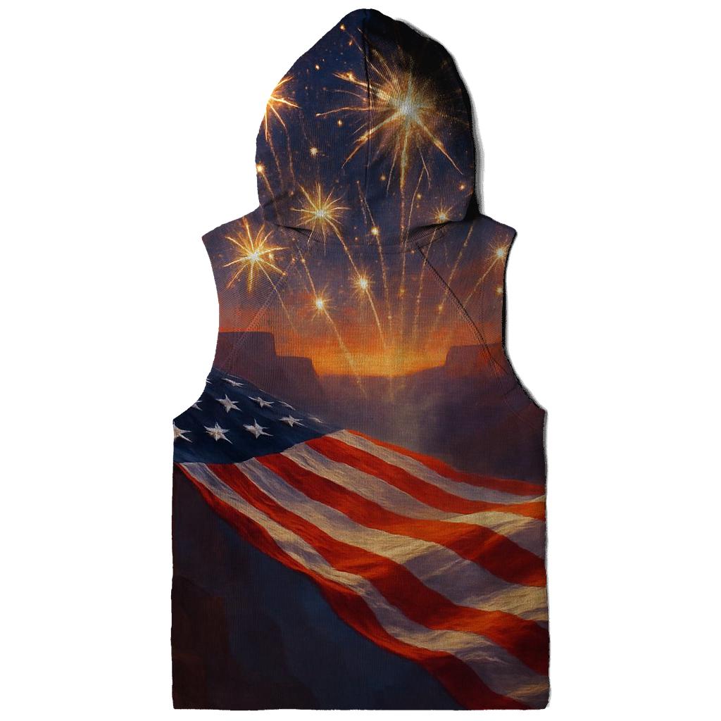 Firework Canyon Flagburst custom hoodies