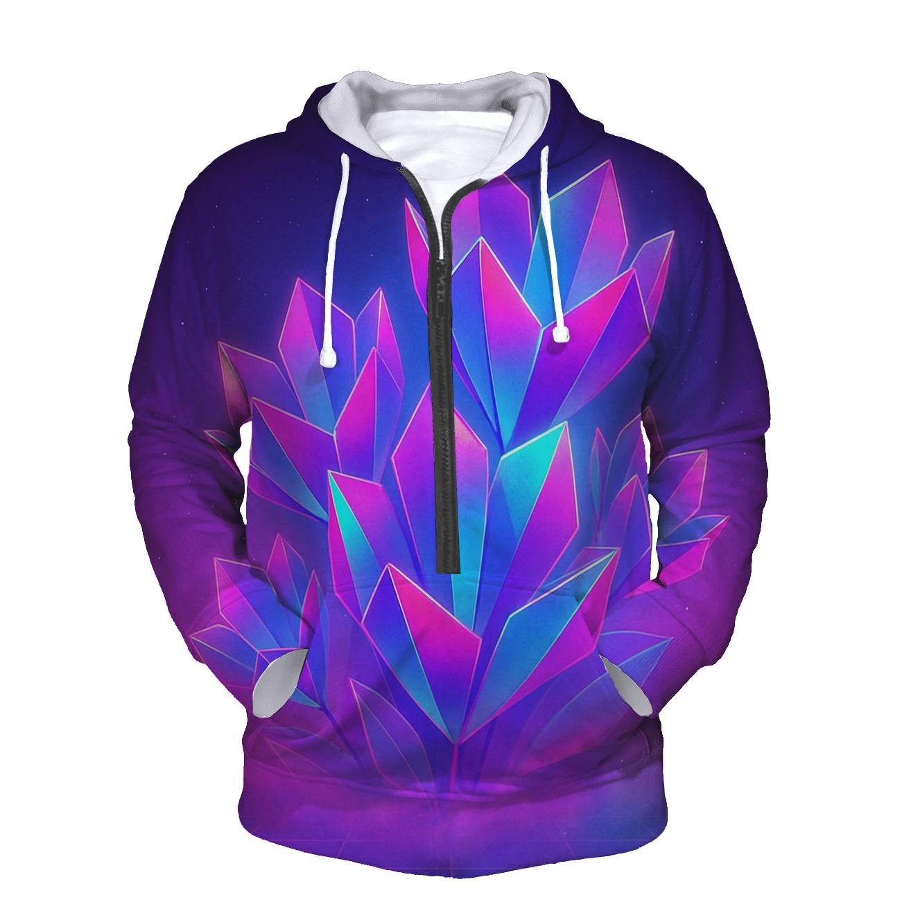 Neon Tidal Prism Garden heavyweight hoodies
