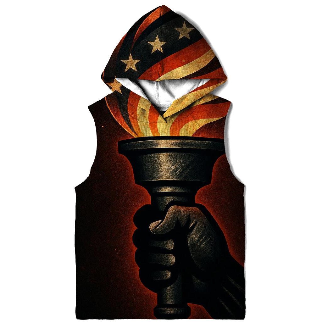 Torch Of Liberty In Steel And Stripes designer hoodies