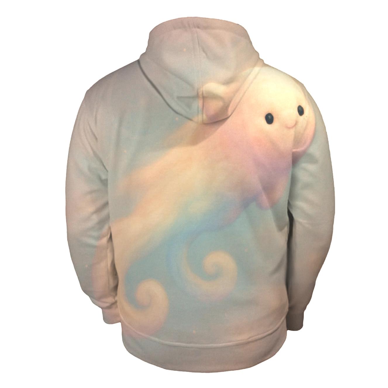 Pastel Comet Pillow Clouds embroidered hoodies