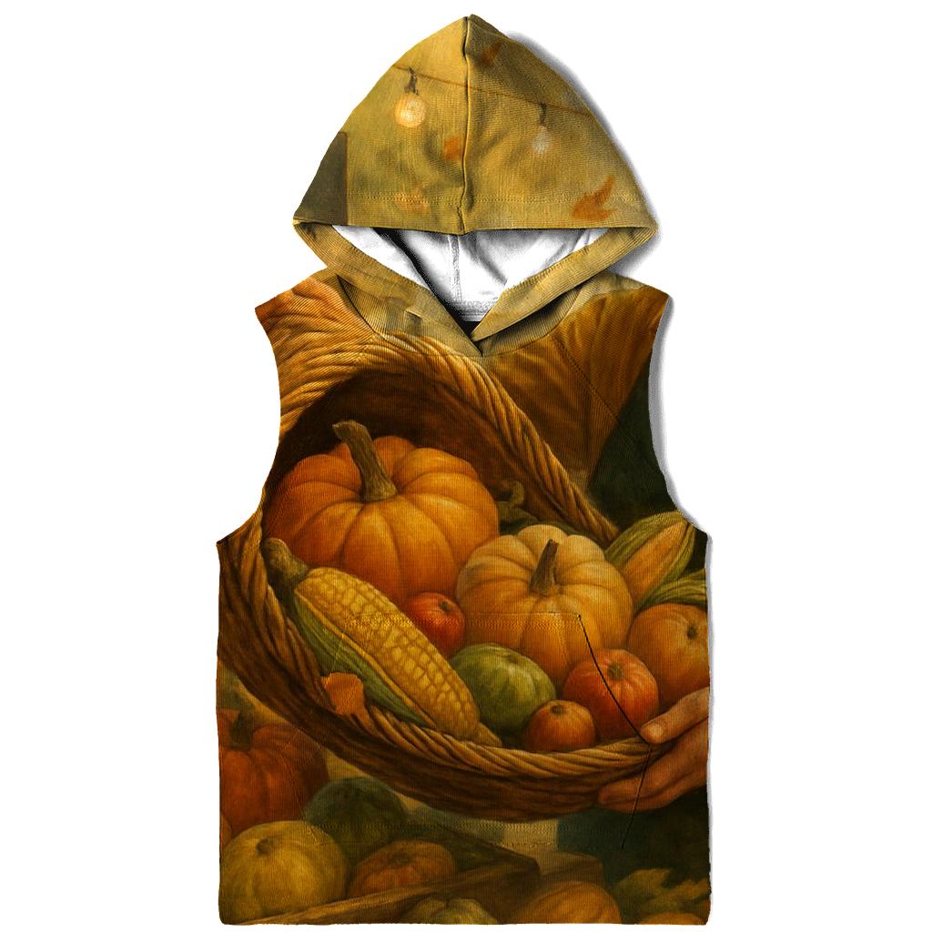 Cornucopia Market Morning printed hoodies