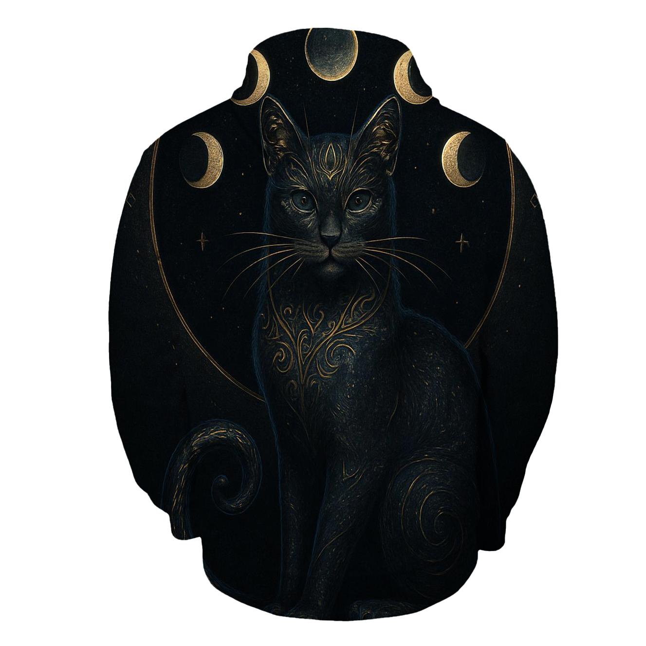 Gilded Eclipse Guardian Cat hoodie trends
