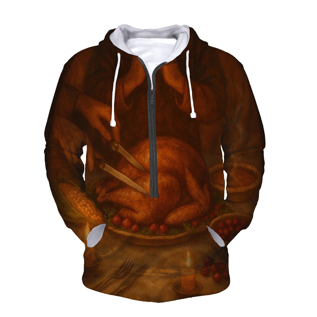 Candlelit Gratitude Tabletop Still Life pullover hoodies