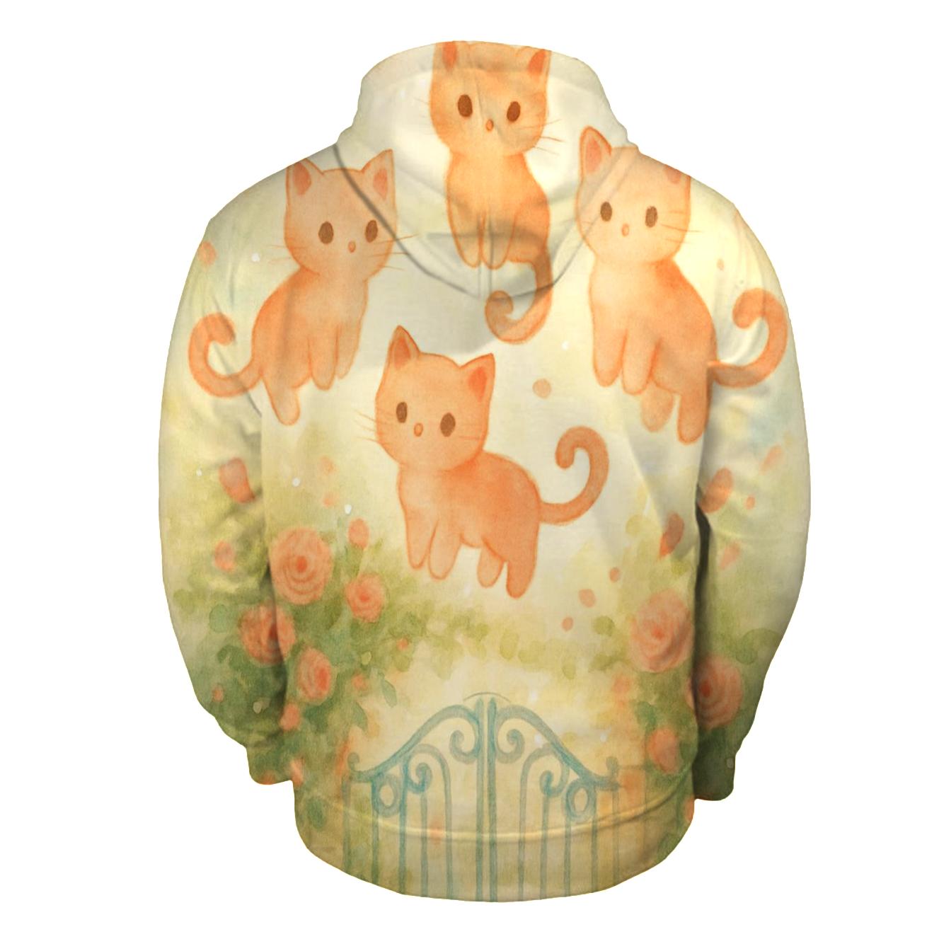 Garden Gate Of Floating Kittens hoodie designs
