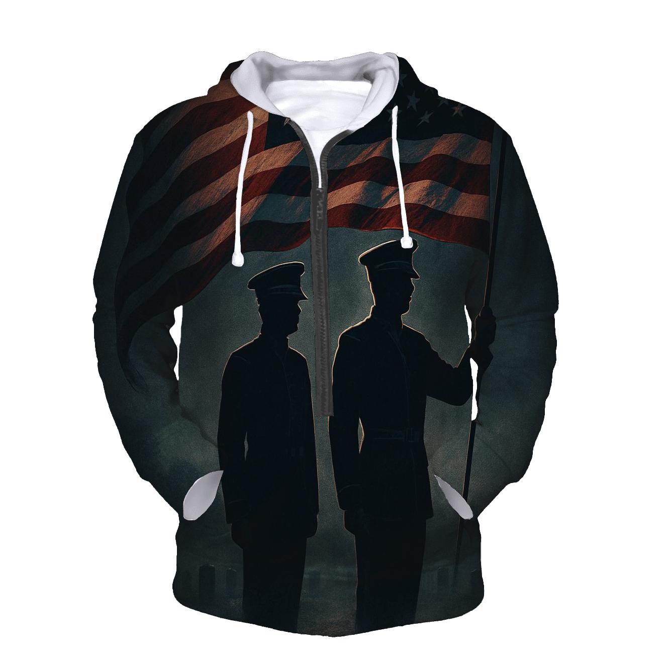 Honor Guard Under Stormbreak printed hoodies