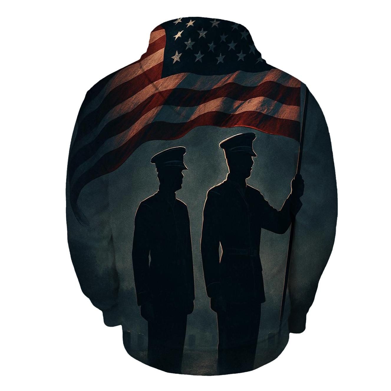 Honor Guard Under Stormbreak printed hoodies