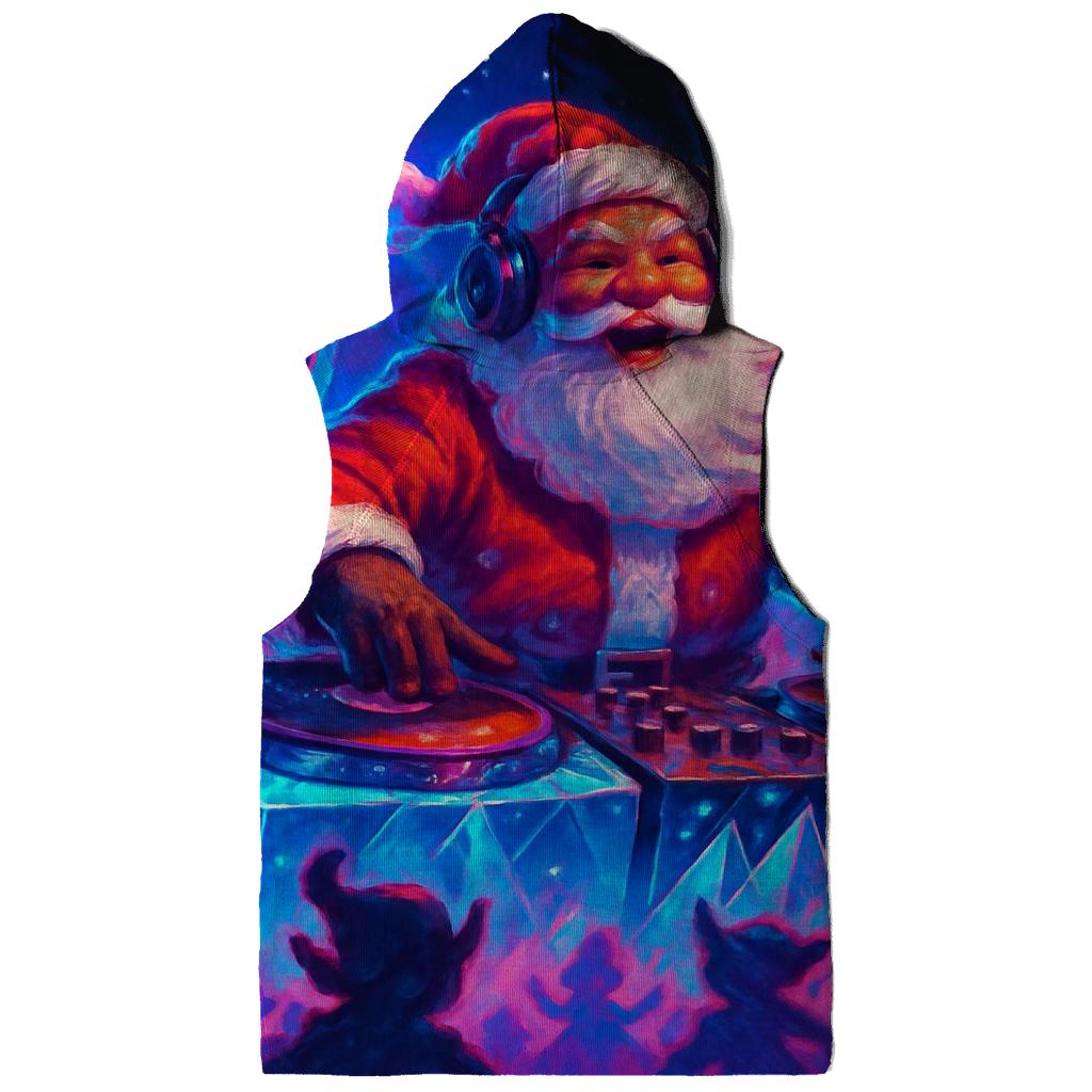 Santa DJ At The North Pole Rave lightweight hoodies