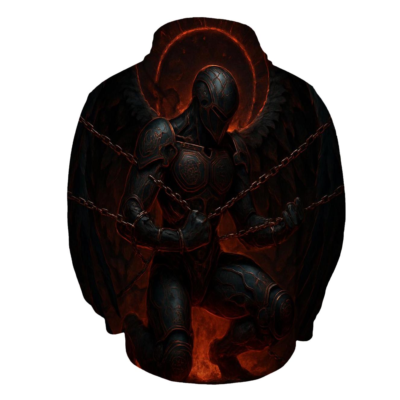 Obsidian Seraph In Chains graphic hoodies