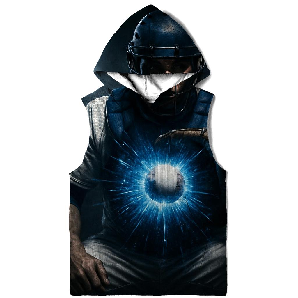 Midnight Catcher Shield Burst pullover hoodies