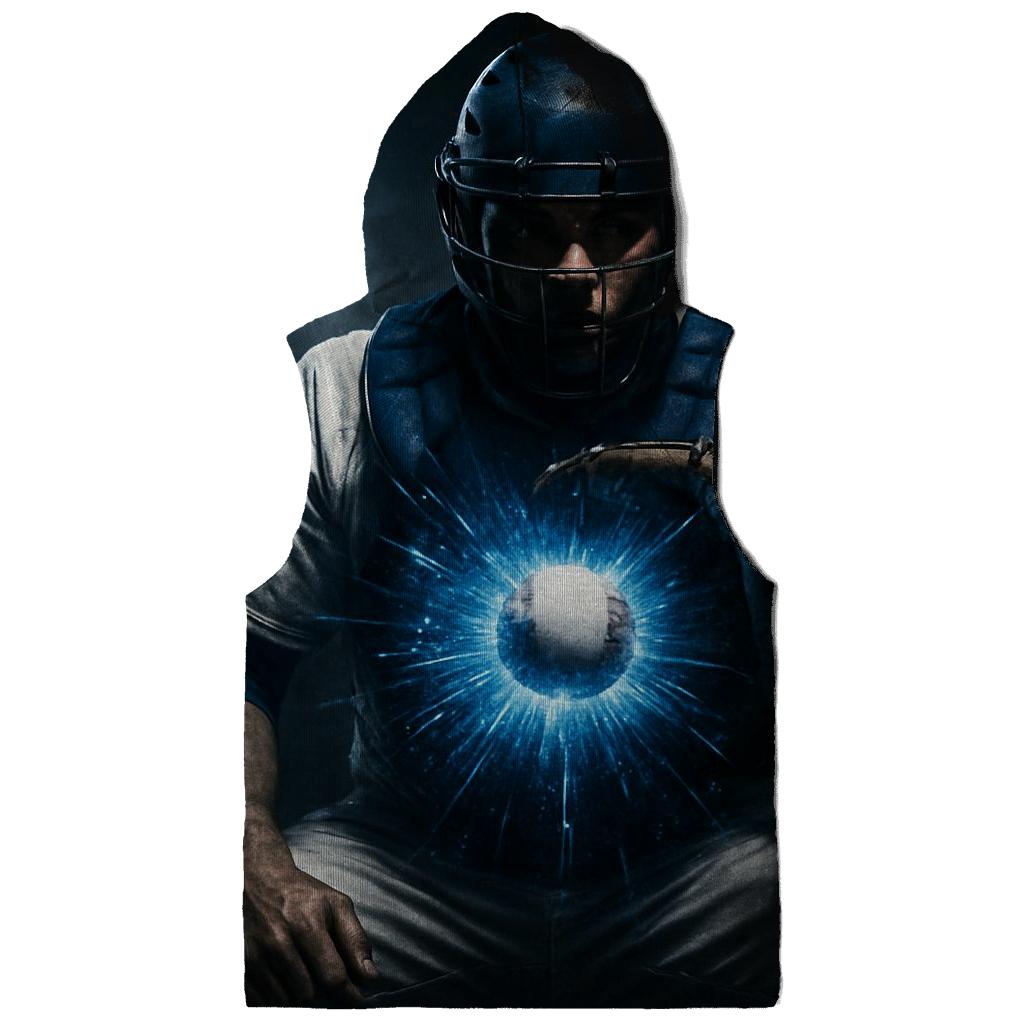Midnight Catcher Shield Burst pullover hoodies