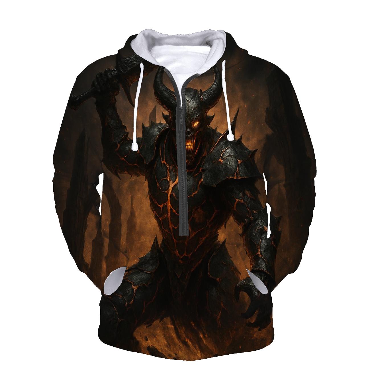 Demon Knight Of The Lava Veins heavyweight hoodies