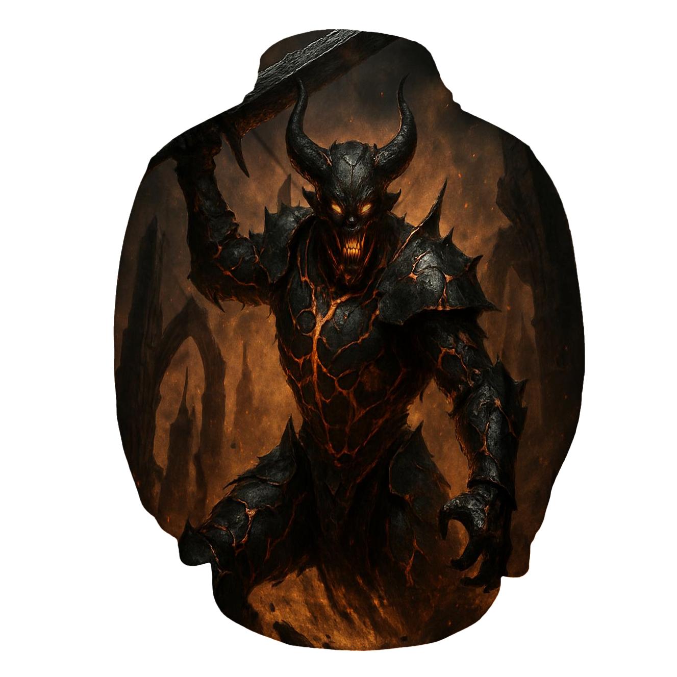 Demon Knight Of The Lava Veins heavyweight hoodies