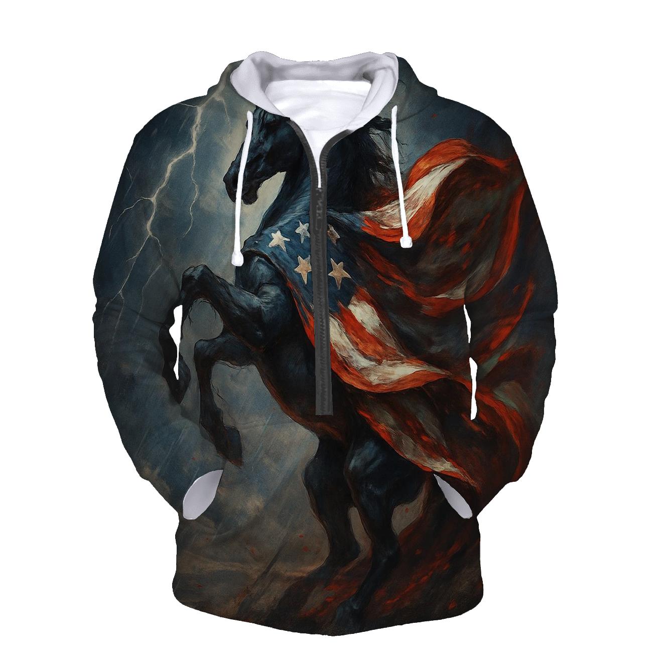 Storm Rider Flag Mustang hoodies fashion