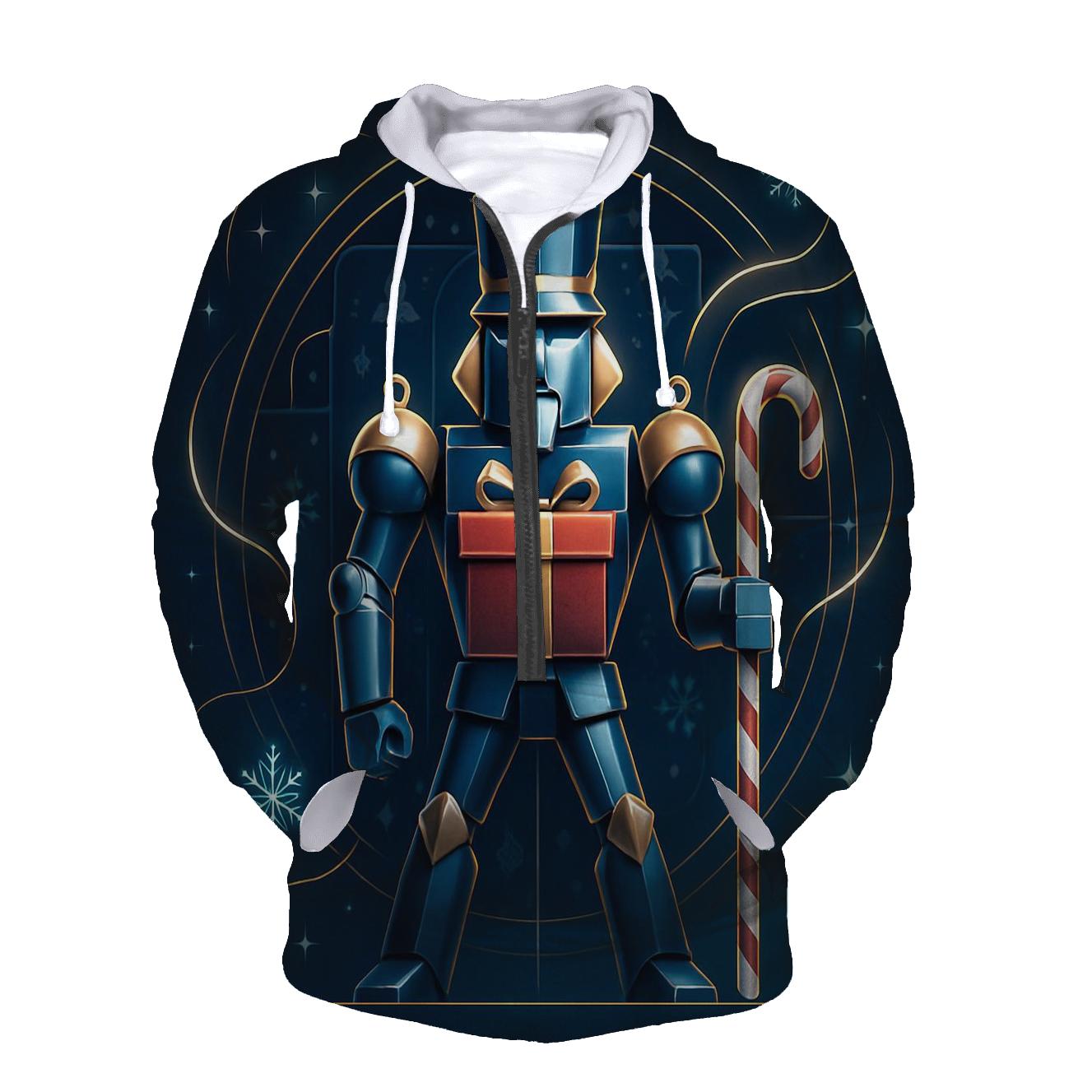 Nutcracker Robot Guarding Gift Vault lightweight hoodies