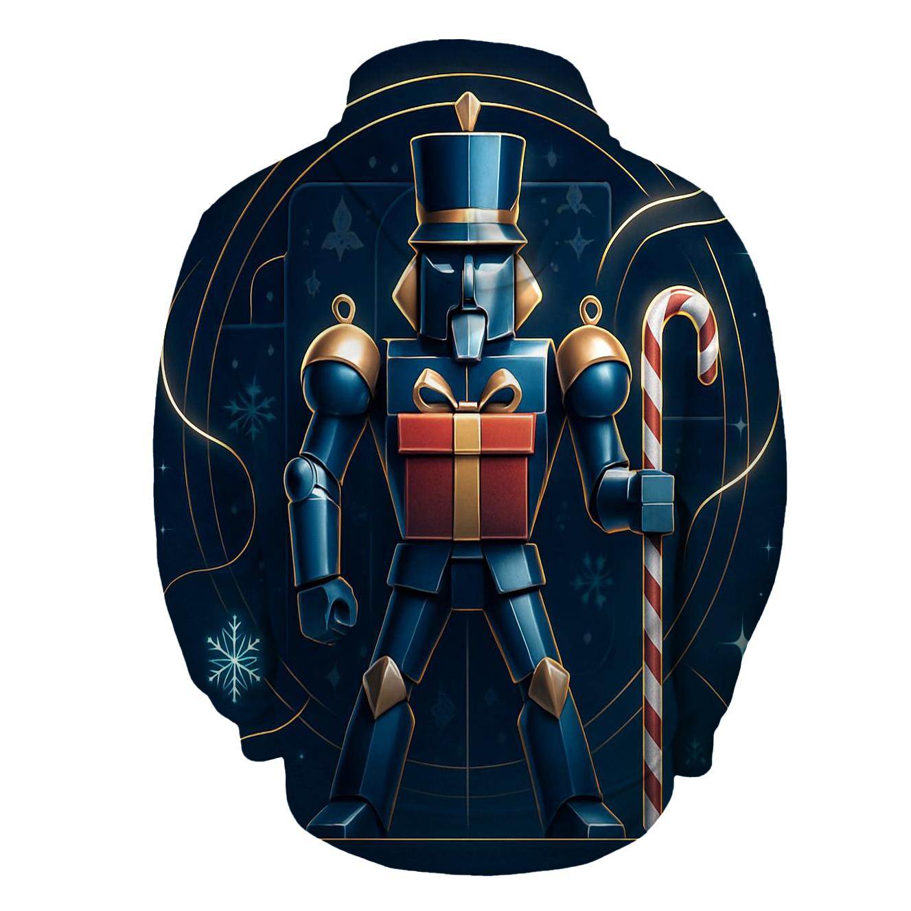 Nutcracker Robot Guarding Gift Vault lightweight hoodies