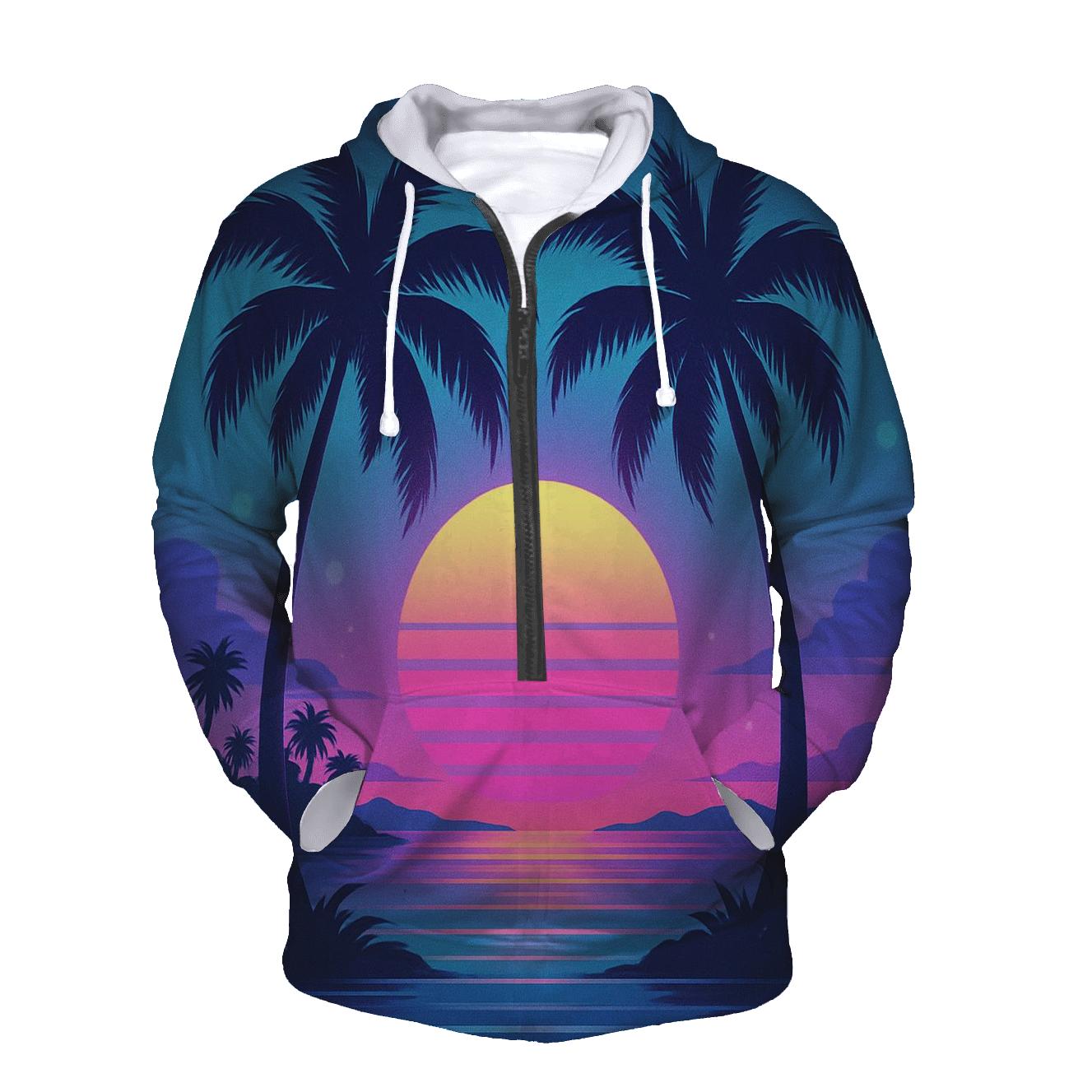 Neon Lagoon Sundream designer hoodies