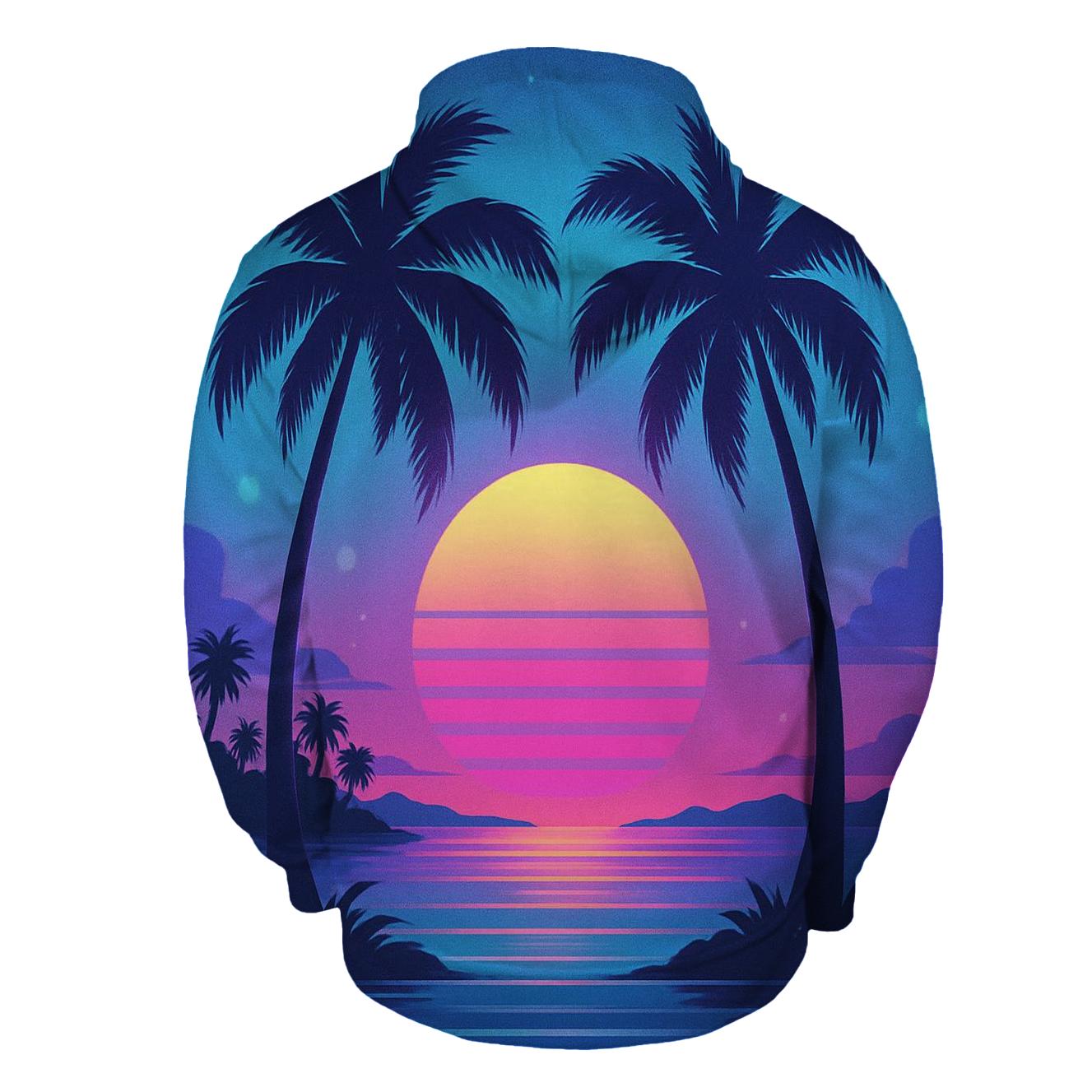 Neon Lagoon Sundream designer hoodies