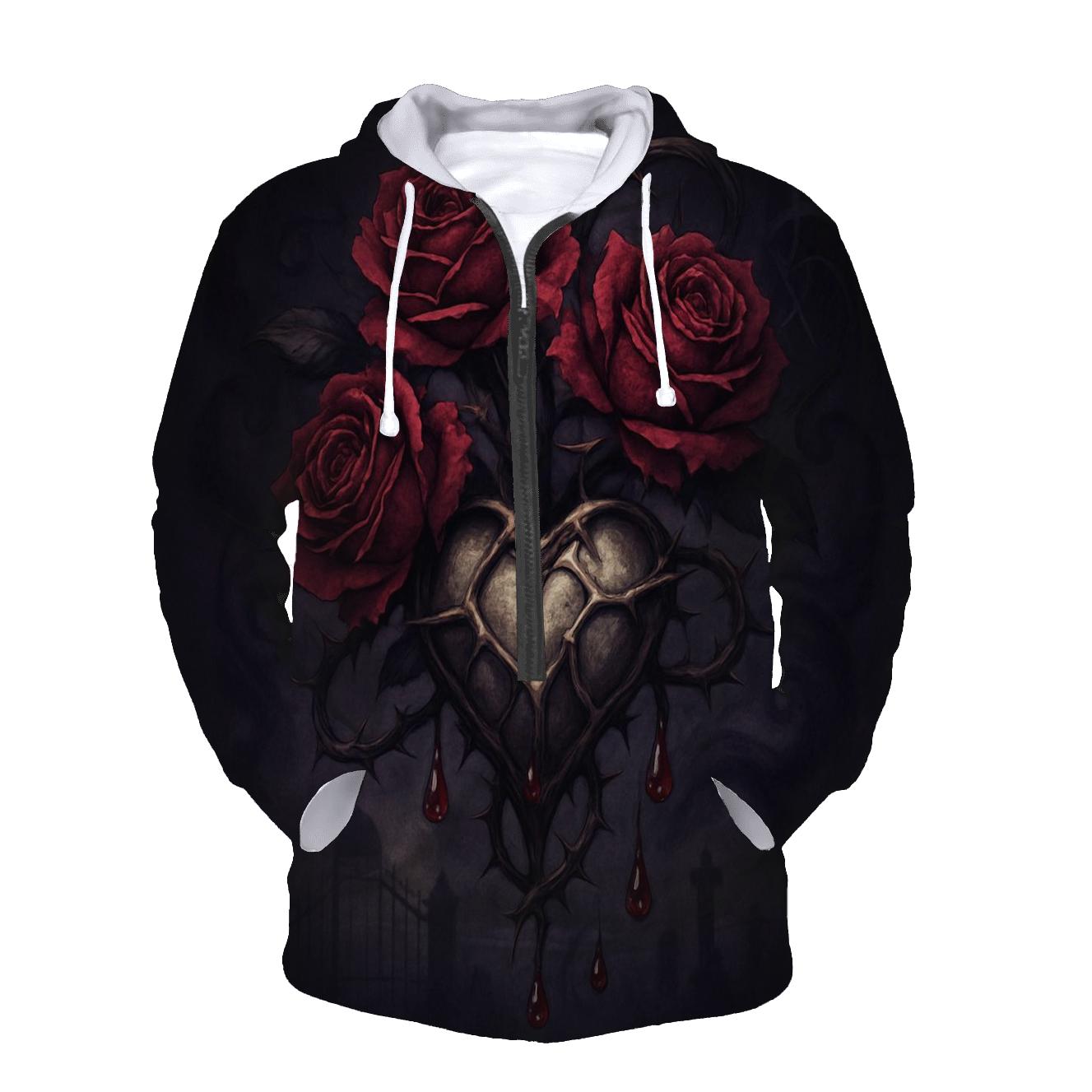 Bleeding Rose Reliquary hoodie designs