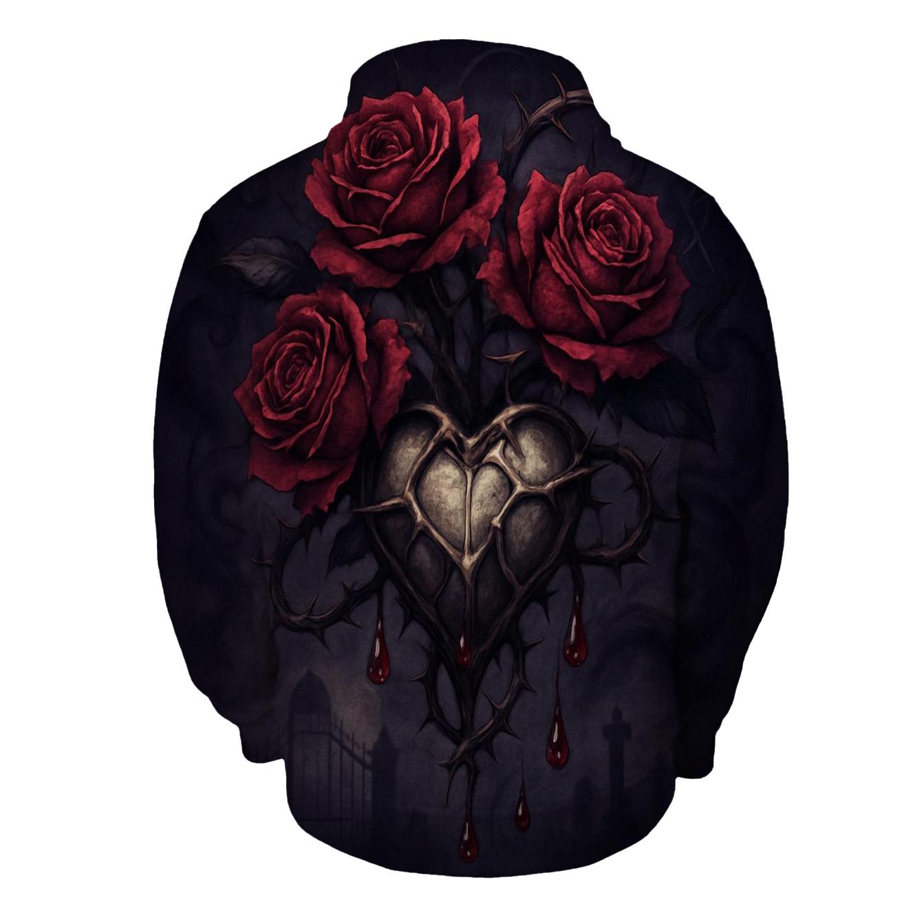 Bleeding Rose Reliquary hoodie designs