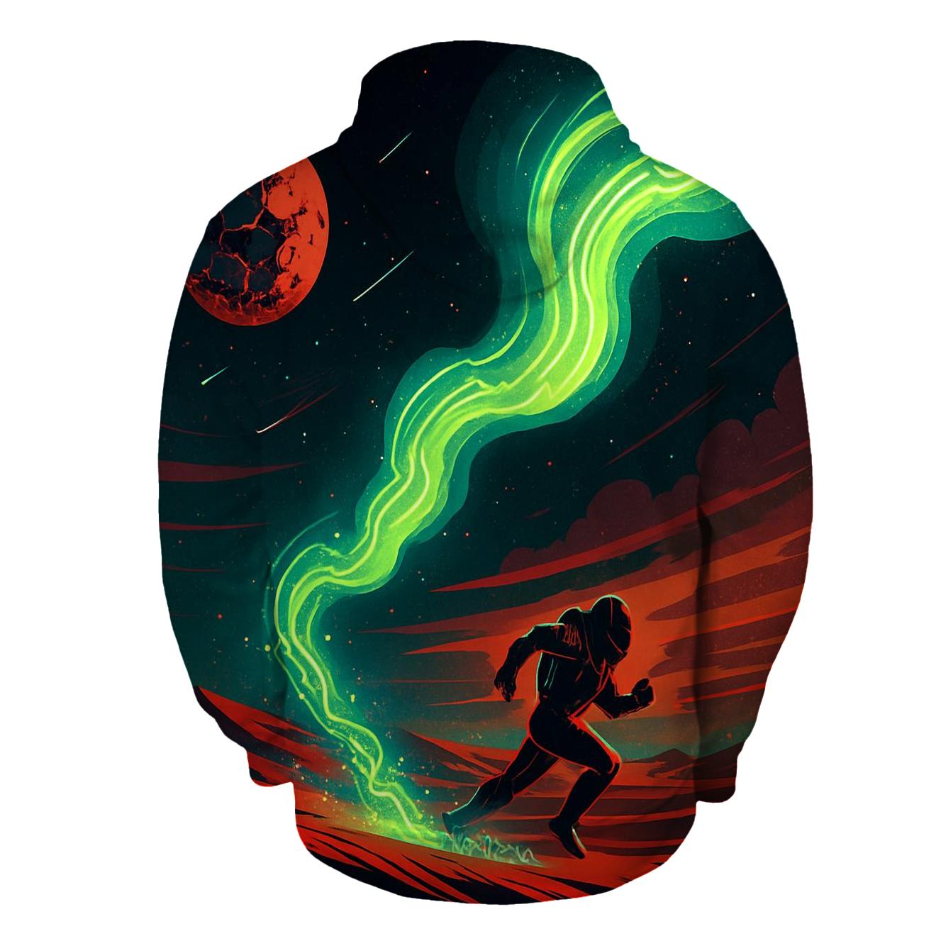 Aurora Circuit Over Mars Dunes hoodie trends