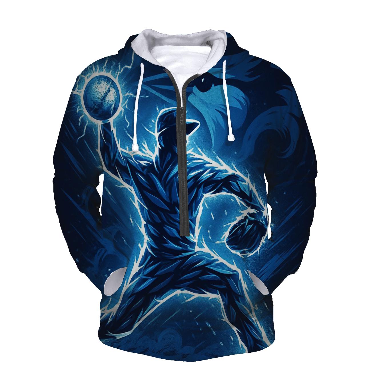 Night Pitcher Silhouette Blue Jays Storm lightweight hoodies