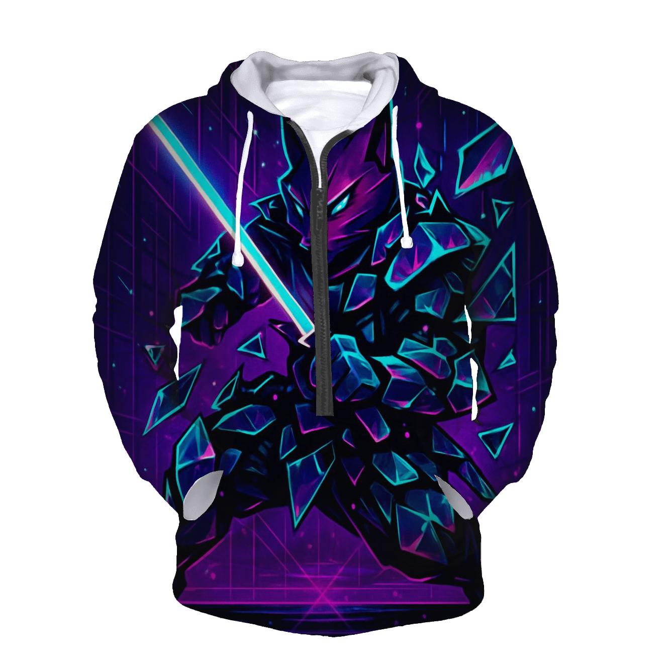 Glass Shard Cyber Samurai Cat hoodie trends