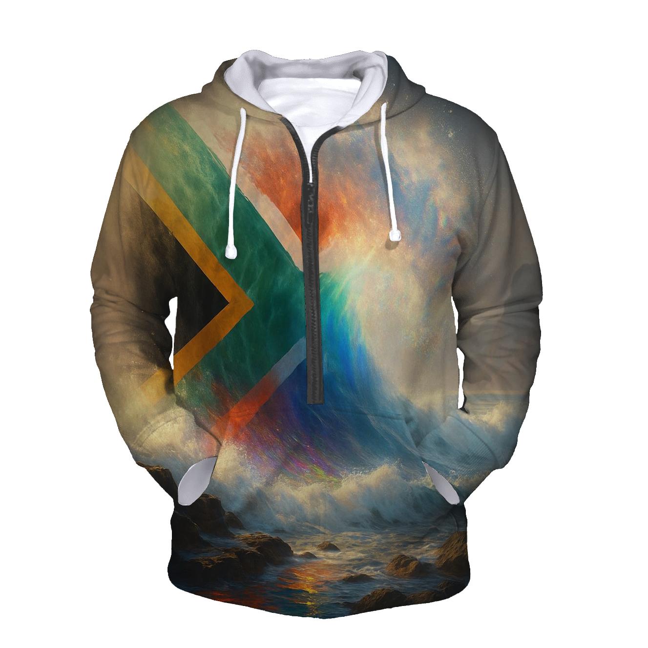 South Africa Ocean Prism Flag custom hoodies