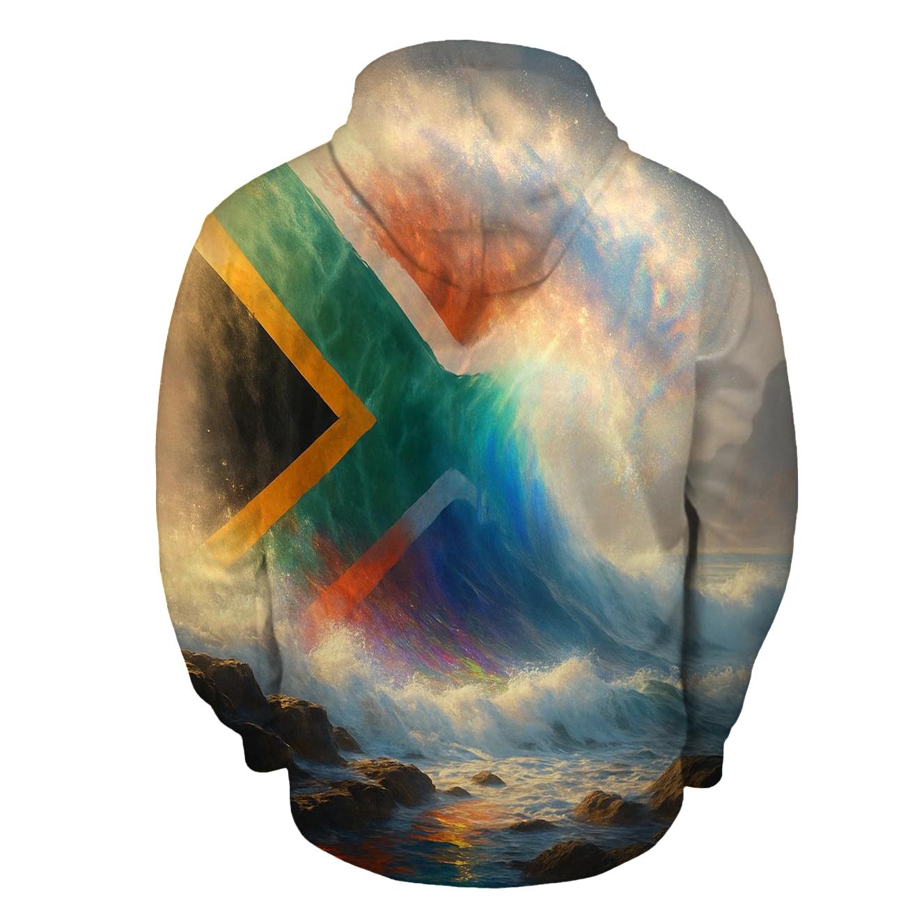 South Africa Ocean Prism Flag custom hoodies