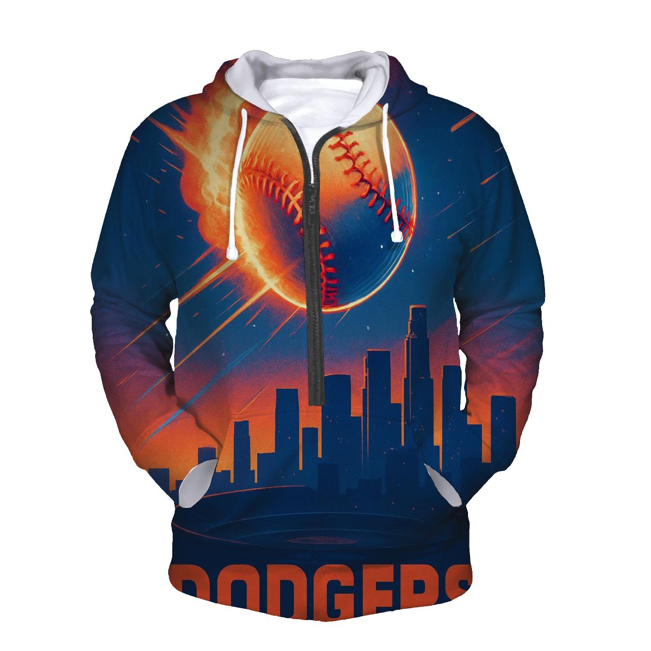 Sunset Seamstorm Over The City hoodie trends