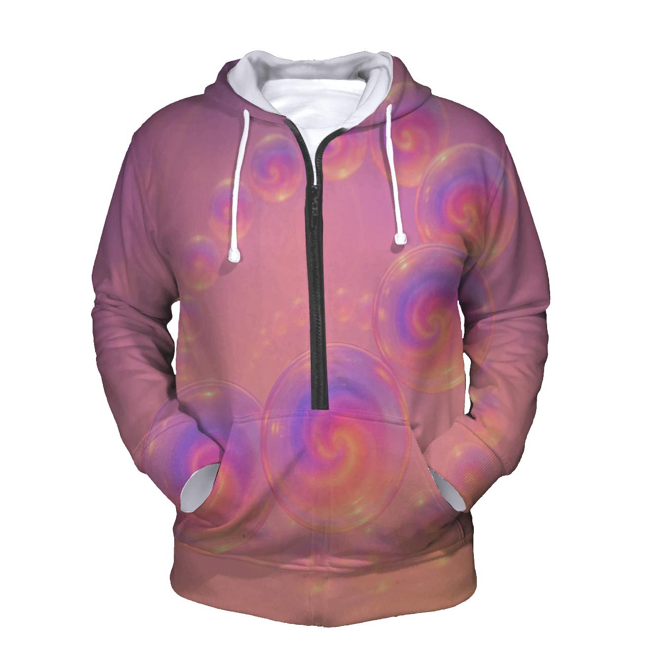 Bubble Nebula Carousel lightweight hoodies