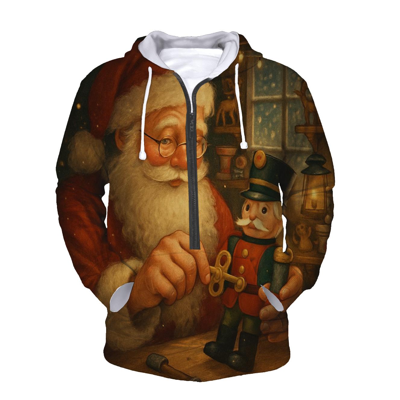 Storybook Workshop Wind Up Santa graphic hoodies
