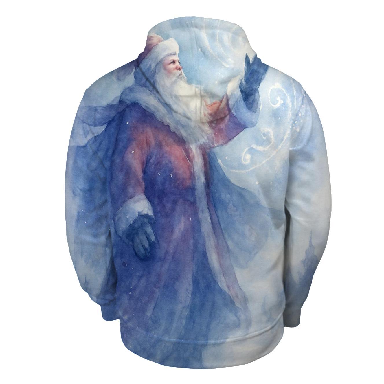 Watercolor Blizzard Guardian Santa premium hoodies