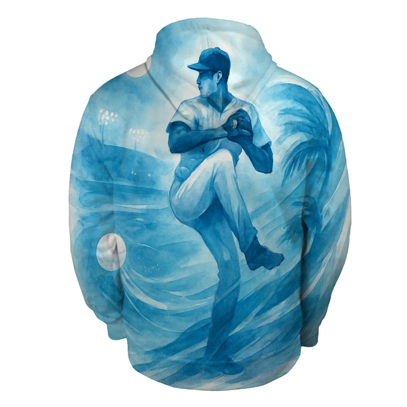 Coastal Windup Under Moonlit Palms heavyweight hoodies