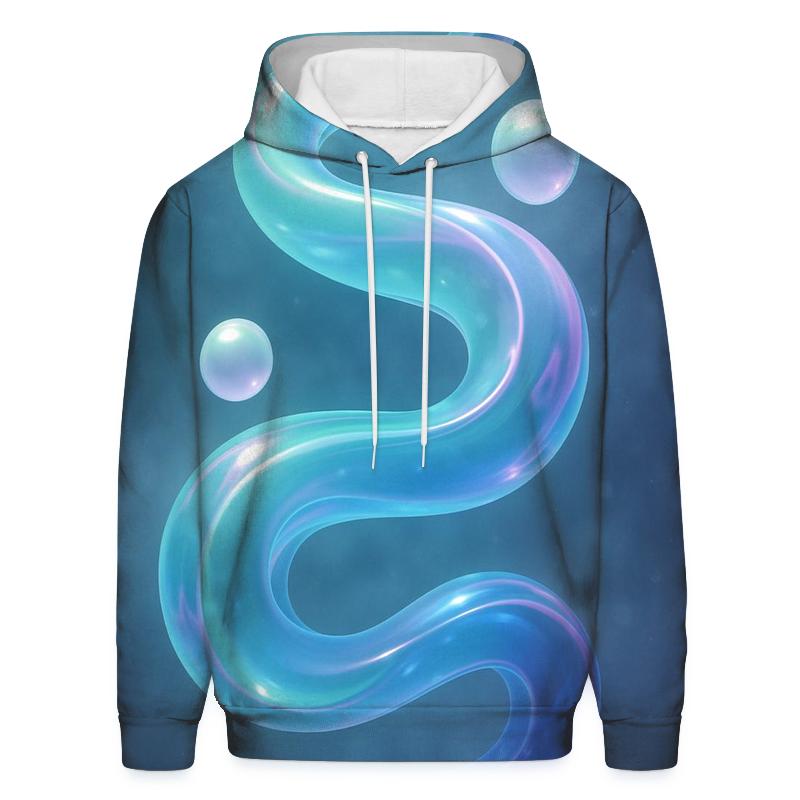 Aurora Marble Drift designer hoodies