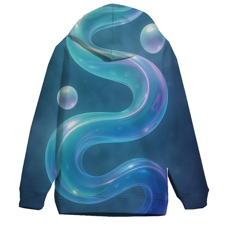 Aurora Marble Drift designer hoodies