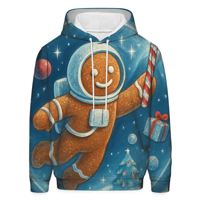 Gingerbread Astronaut Cookie Drift pullover hoodies